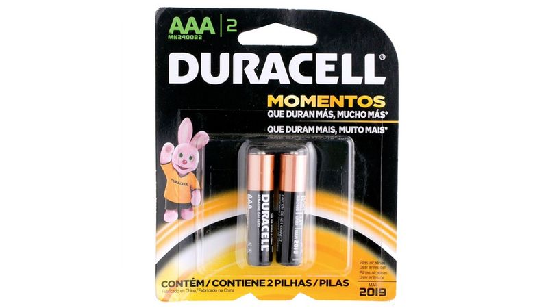 Pilha Alcalina AAA Palito Duracell 4 Unidades