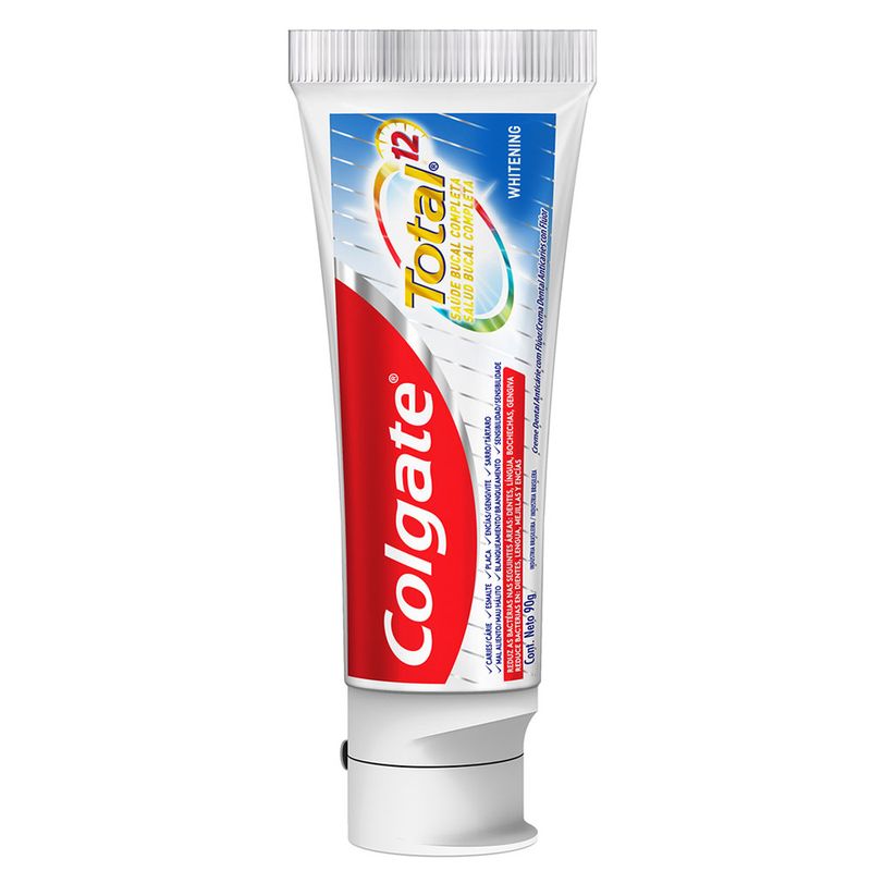 Creme Dental Colgate Total 12 Whitening 90g Poupafarma 