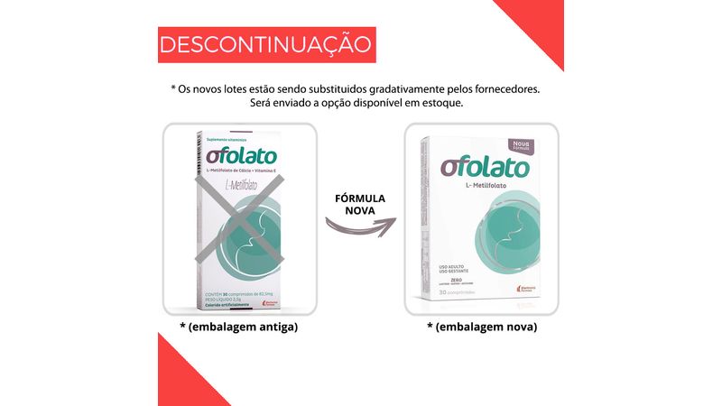Ofolato c/30 Comprimidos - Ácido Fólico +Vitamina E - Vitaminas A-Z -  Magazine Luiza