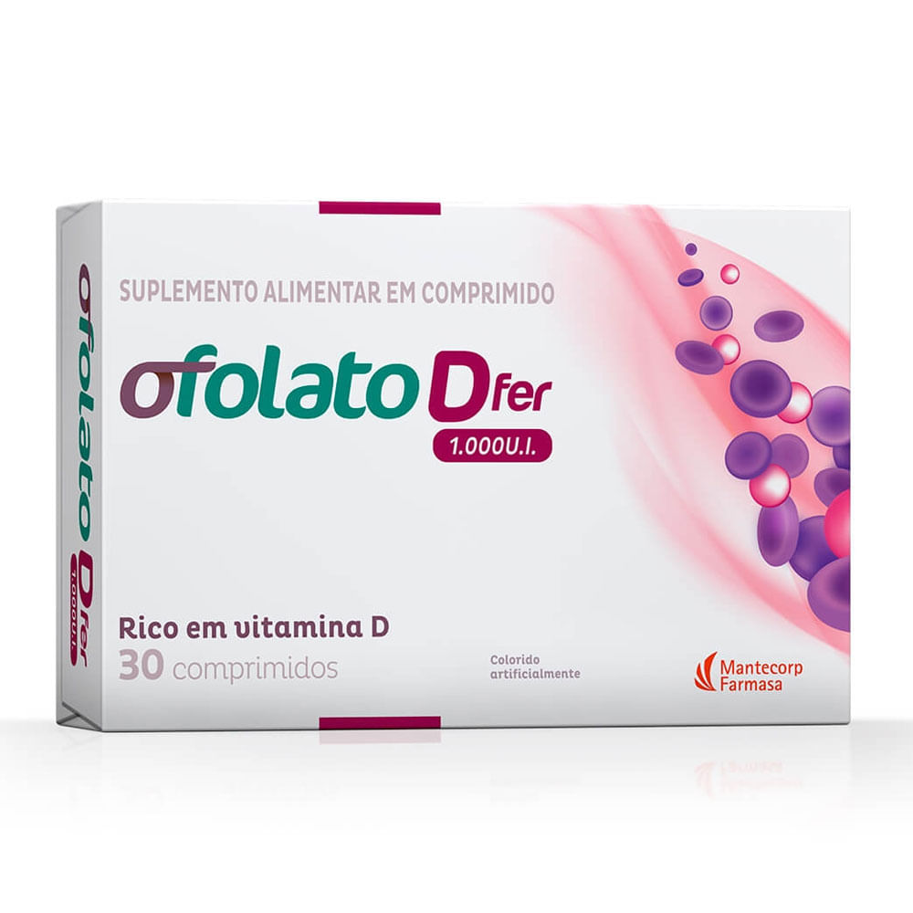 OFOLATO DFER 1000UI COM 30 COMPRIMIDOS - Super Droga 10