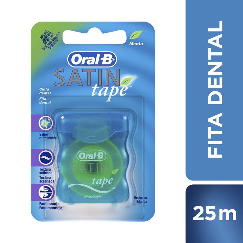 Fita Dental Oral-B Satin Tape 25m - PoupaFarma