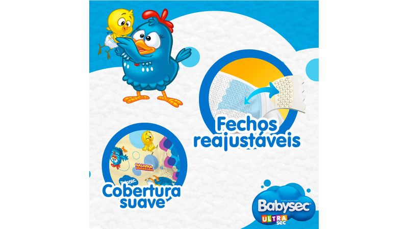 Fralda Babysec Galinha Pintadinha Pants Mega Xxg 20 Unids