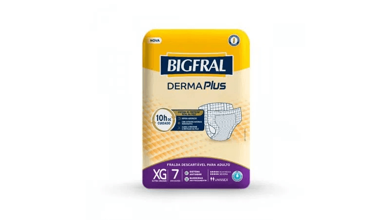 FRALDA ADULTA BIGFRAL REGULAR PLUS G 7 UNIDADES